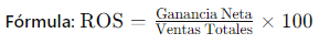 Formula de Rentabilidad Sobre Ventas