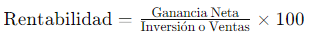 Formula de Rentabilidad