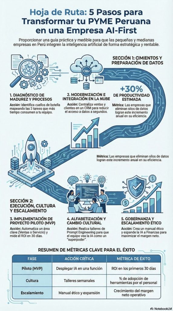 5 pasos para implementar el modelo AI-first en tu PYME OPT