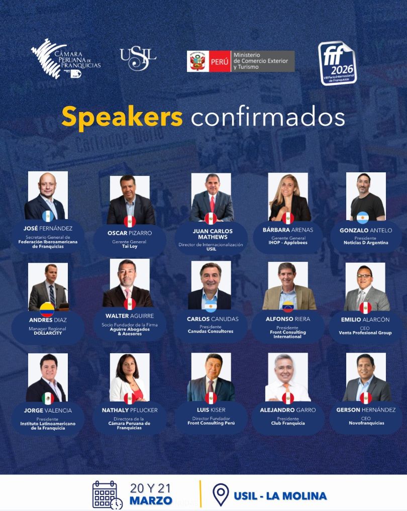 Ponentes VIII Feria Internacional De Franquicias